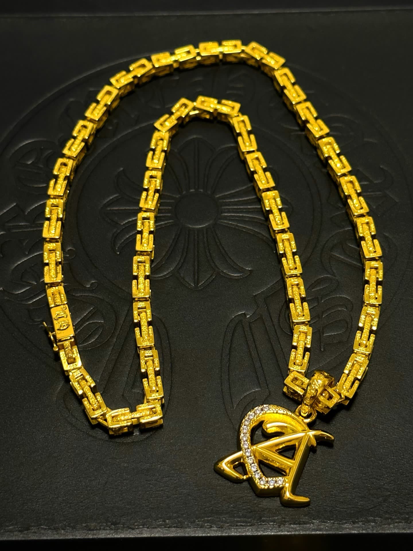Chrome Hearts Gold Chain with Medusa Pendant